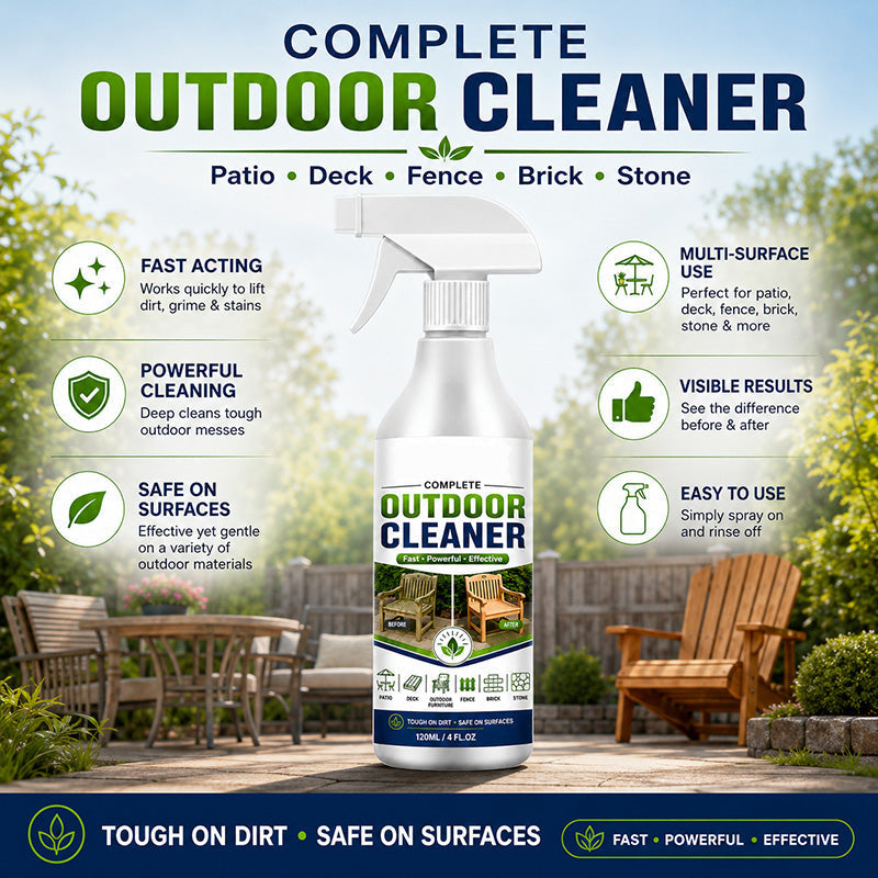 🌿 Outdoor Surface Cleaner Spray for Mold Mildew & Algae Stains