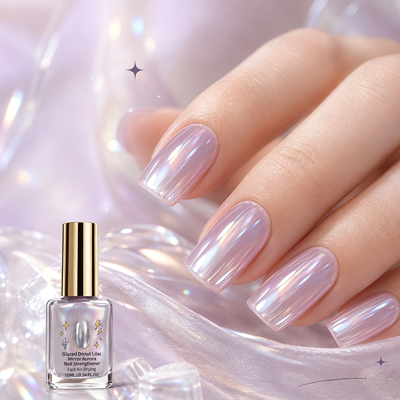 ⏳ FINAL 24 HOURS · 50% OFF💅Lilac Glossy Mirror Nail Strengthener