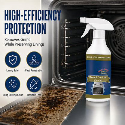 ⏳ FINAL 24 HOURS · 50% OFF🔥 Oven & Cooktop Cleaner Spray – Cut Through Burnt-On Grease