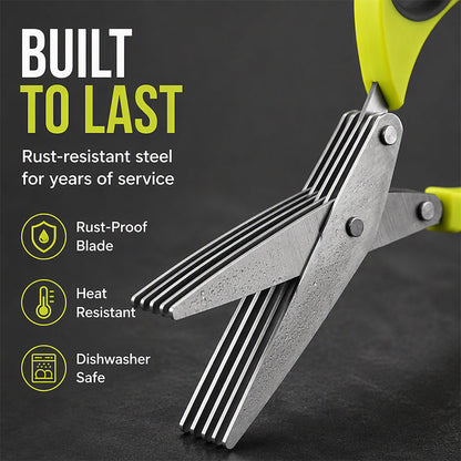 ⏳ FINAL 24 HOURS · 50% OFF🌿 5-Blade Herb Scissors – Skip Slow Knife Chopping