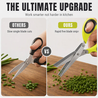 ⏳ FINAL 24 HOURS · 50% OFF🌿 5-Blade Herb Scissors – Skip Slow Knife Chopping