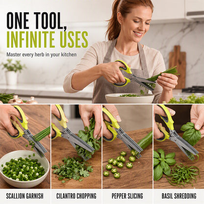 ⏳ FINAL 24 HOURS · 50% OFF🌿 5-Blade Herb Scissors – Skip Slow Knife Chopping