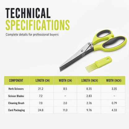 ⏳ FINAL 24 HOURS · 50% OFF🌿 5-Blade Herb Scissors – Skip Slow Knife Chopping