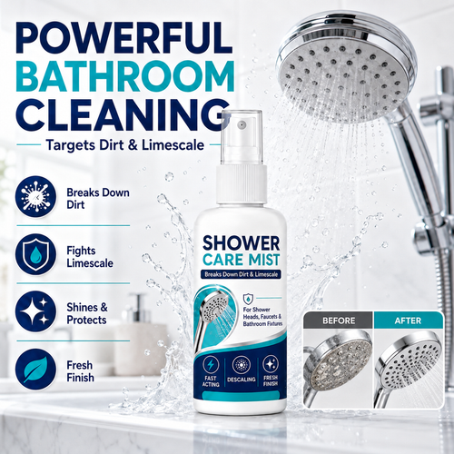 🚿 Shower Limescale Remover Spray – Tackle Hard Water Buildup