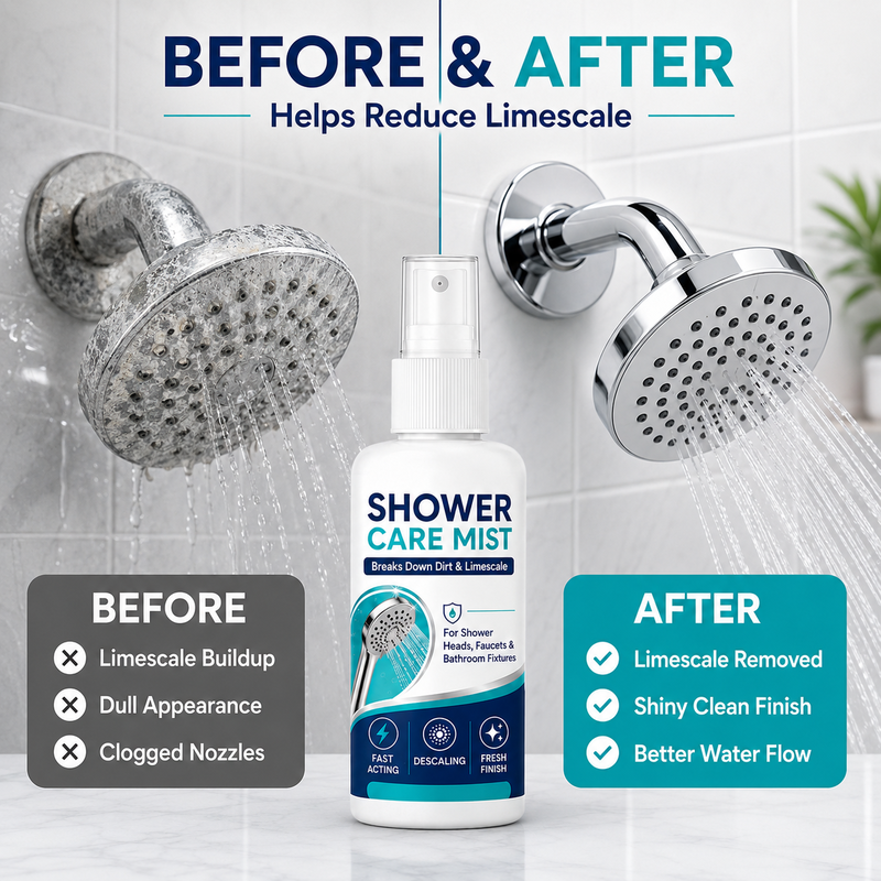 🚿 Shower Limescale Remover Spray – Tackle Hard Water Buildup