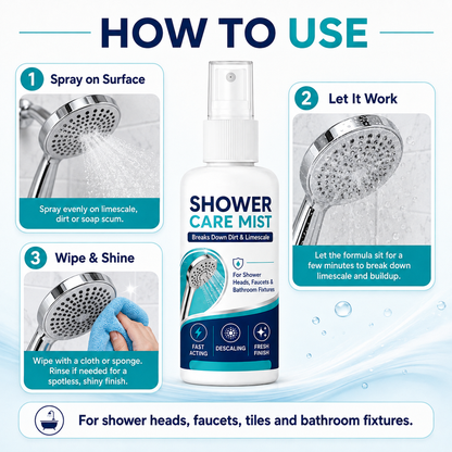 🚿 Shower Limescale Remover Spray – Tackle Hard Water Buildup