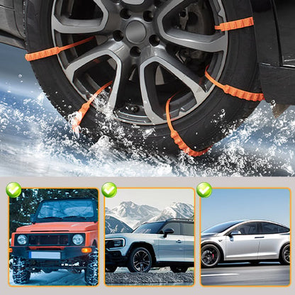 🚗 Universal Nylon Tire Chains for Snow & Ice Traction