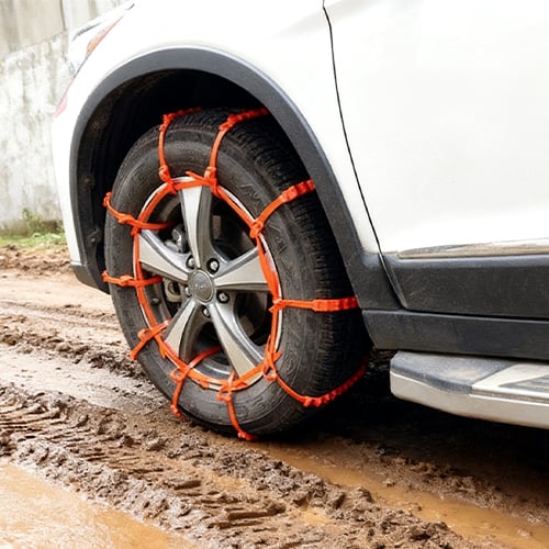 🚗 Universal Nylon Tire Chains for Snow & Ice Traction